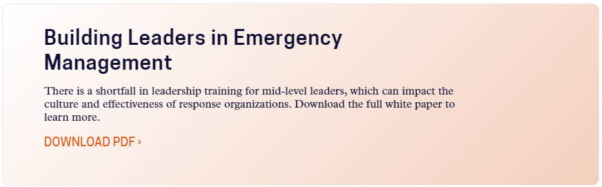 Emergency Management Leader Development Whitepaper Link